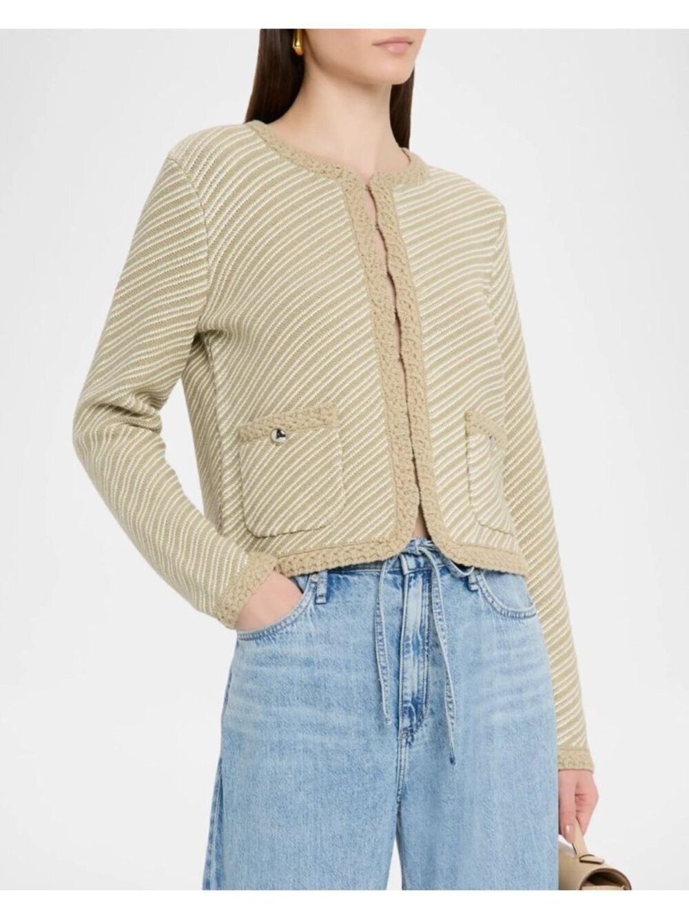 NEW Rag & Bone Women's XXS Eucalyptus Claire Tailored Cardigan NWT $398 - Picture 4 of 5